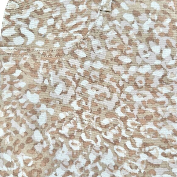 Time And Tru Jeggings Womens XXL 20 High Rise Beige Leopard Printed Stretch - Picture 8 of 10